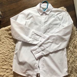 Boys size 12 H and M white dress shirt worn once